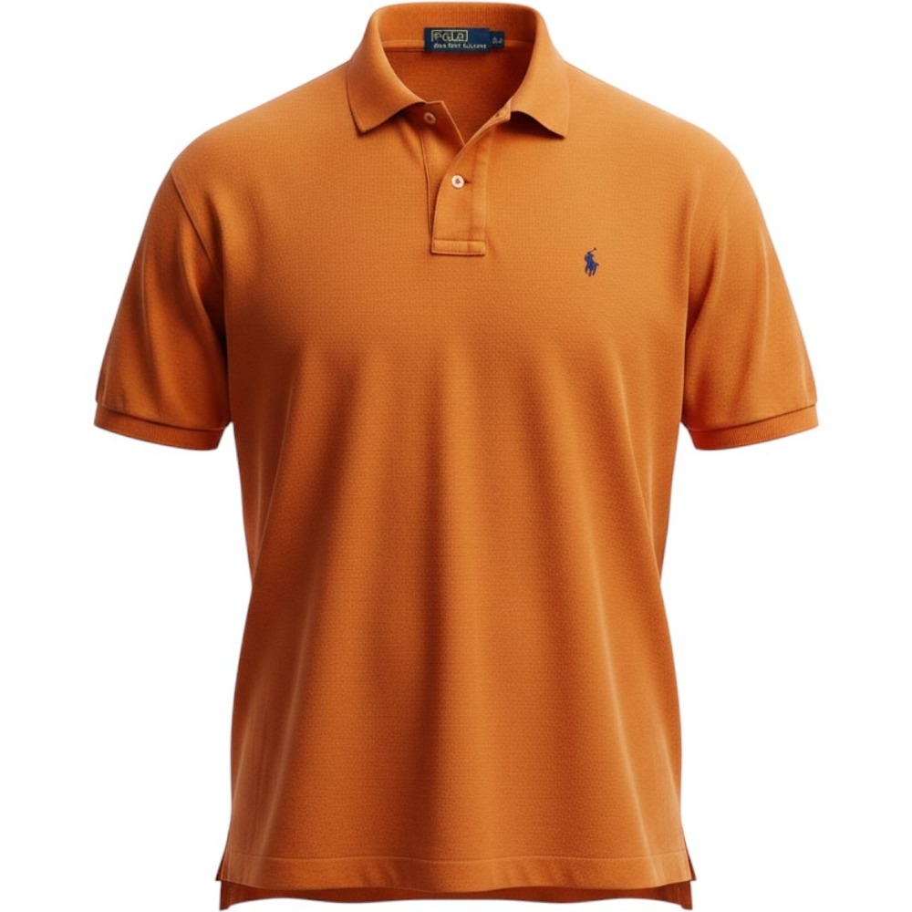 Polo Ralph Lauren Orange Short Sleeve Polo Shirt Classic Fit Preppy Mens XXL